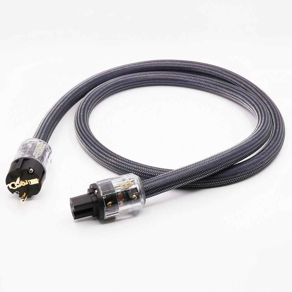Billige Hallo End 400 unterschrift hifi audio UNS EU power schnur reinem kupfer power kabel mit P 029 P 029E power plug stecker