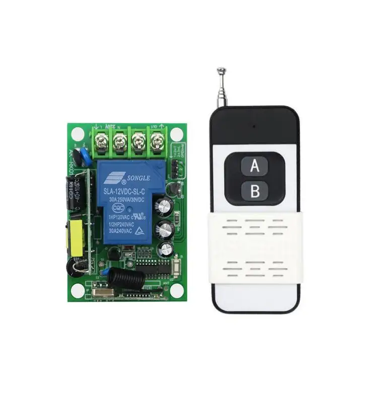1 ch 30A RF wireless remote control switch 85V 110V 120V 220V Simple ...