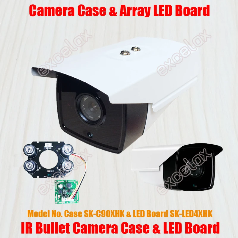 3PCS/Lot Waterproof IR Bullet Camera Case & LED Board Size 90 Aluminum