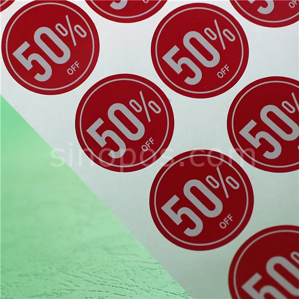 Клейкая Дисконтная этикетка круглая 3 см, лента для одежды% скидка распродажа наклейка в горошек одежда брюки одежда сумка рекламная бирка