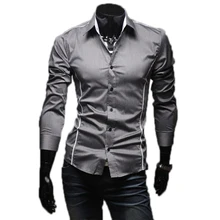 2016 herbst Neue Marke Mens Dress Shirts Langarm Freizeithemd Männer Slim Fit Marke Design Formal Social Shirts MAPP04118