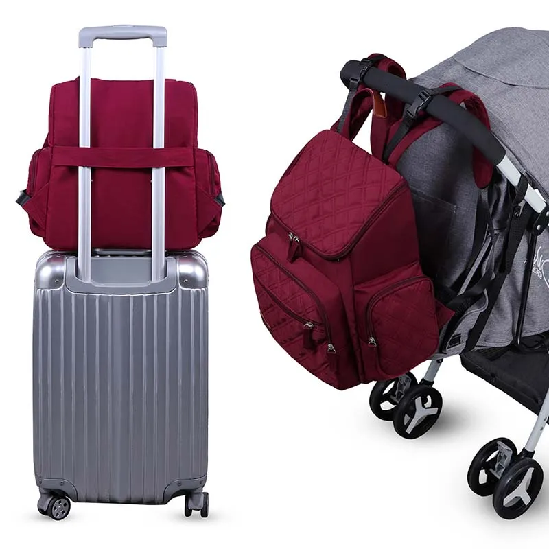 LAND LANDUO Многофункциональный рюкзак из узорчатой ткани Mamy Bag bebek bakim cantalari sac maternit