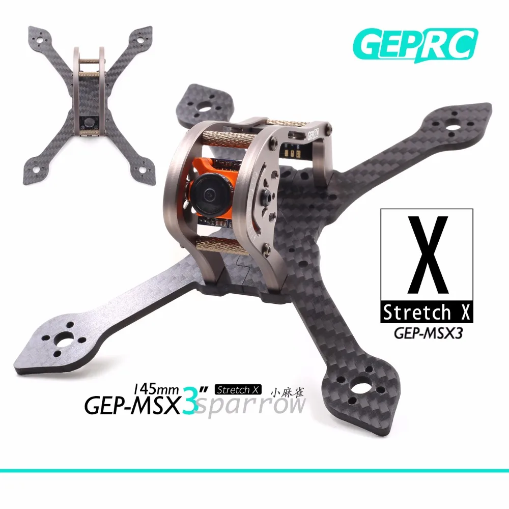 

GEPRC Sparrow GEP-MSX3 139mm 145mm Carbon Fiber 3mm Arm FPV Racing Frame Kit for RC Drones Quadcopter Helicopter Toys