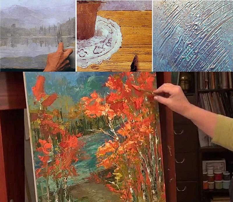 de aço inoxidável para pintura de mistura acrílico arte suprimentos