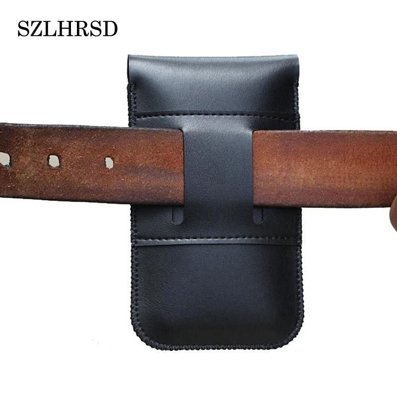 SZLHRSD Men S Leather Belt For Ulefone S8 Pro Vernee Thor Plus UMIDIGI S2 Pro Phone