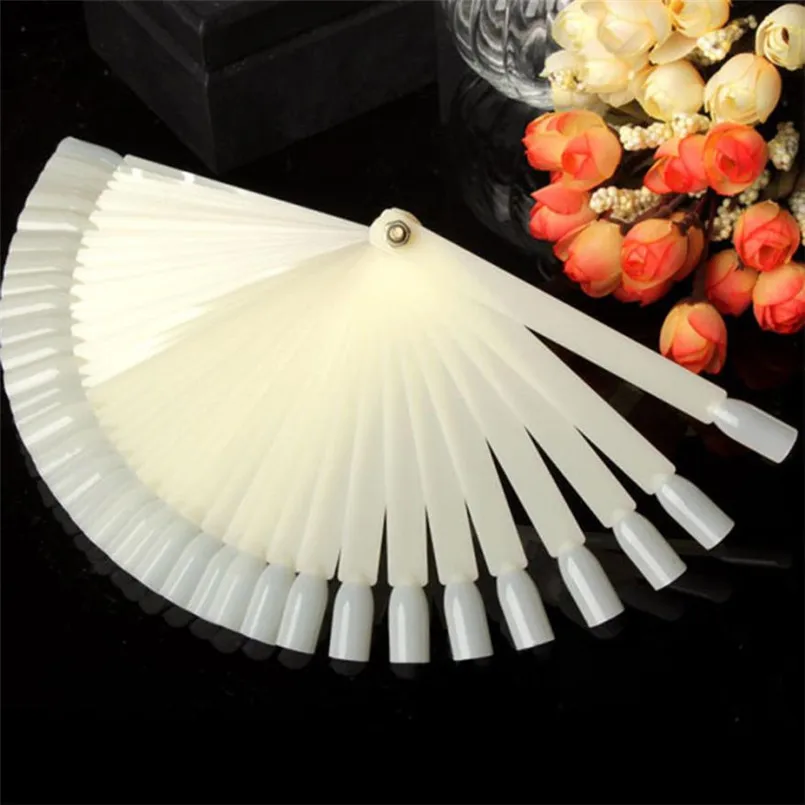 MENOW 2018 Newly 120 Pcs False Nail Art Board Tips Stick Polish Display Fan Practice Stand Tool 07.12 |