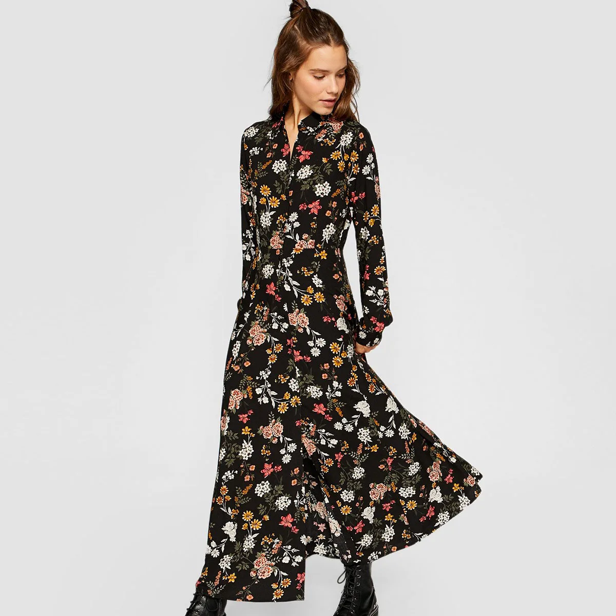 boho sunflower dress