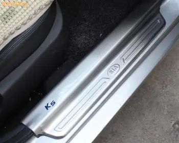 

For Kia K5 2011-2015 external Door Sill Scuff Plate Welcome Pedal Stainless Steel Car Styling Accessorie