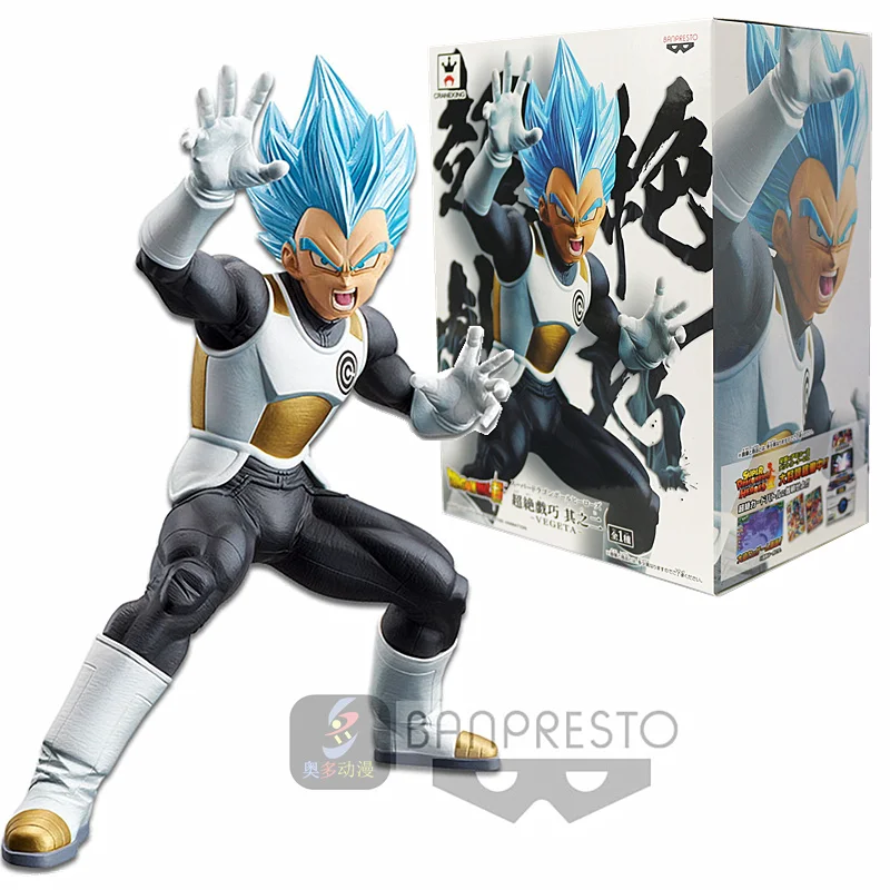 

BANPRESTO Dragon Ball Z DBZ DXF Heros Absolute SSJ Blue Vegeta PVC Action Figure Toys Figurals Model Dolls Vol.02