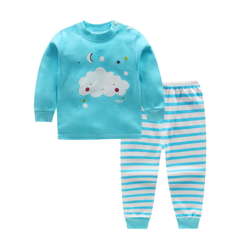 Хлопковая одежда для маленьких девочек; комплект зимней одежды для новорожденных; комплект из 2 предметов; Одежда для маленьких мальчиков с героями мультфильмов; комплекты детской одежды унисекс