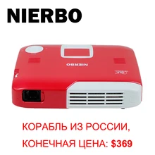 NIERBO 4K Projector Full 3D Mini Portable Projector Android Wifi Wireless Projector 15000mAh Battery for Home Theater Game