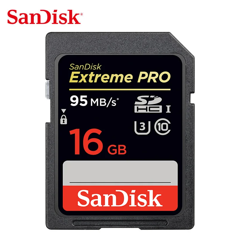 SanDisk Extreme Pro SD карта SDHC 16G 32G SDXC 64G 128G 256G UHS-I Class 10 95 МБ/с. карта памяти V30 4K для цифровой камеры sd 128GB