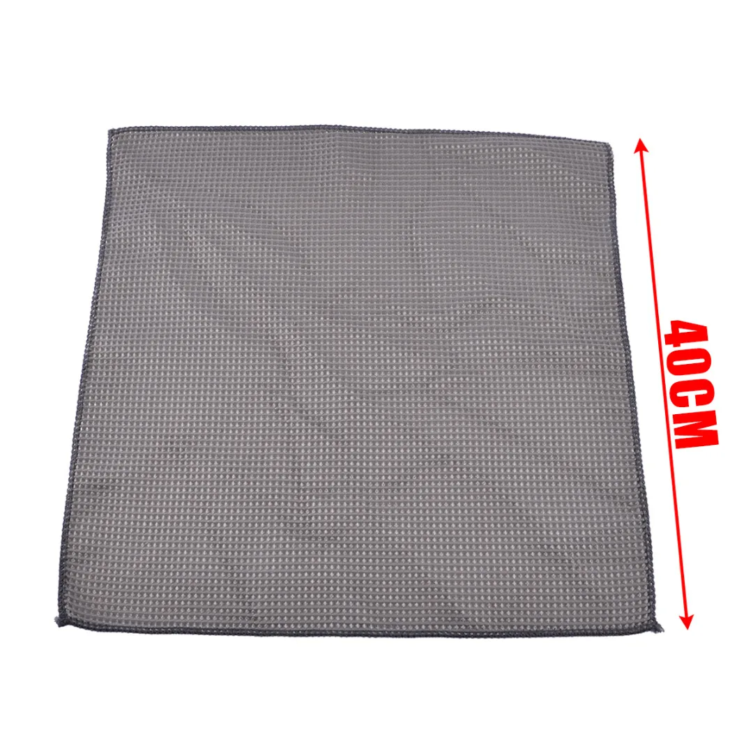 40*40cm Car Wash Towel Microfiber Waffle Pattern Cleaning Towel Soft Car Cleaning Wash Dry Polishing Detail Cloth