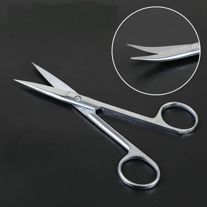 1pcs/lot Medical Curved tip Stainless Steel Forceps, Surgical/operating