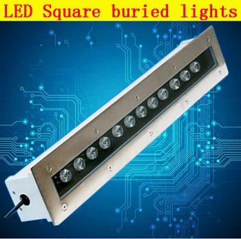

IP66 waterproof Rectangular type floor 4w underground 18W LED buried yard light 36W RGB Stainless Steel with ce&rohs approve