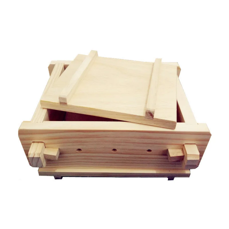 

Removable Brand New Tofu Wooden Homemade Press Wood Tofu Mold 16*12*9cm