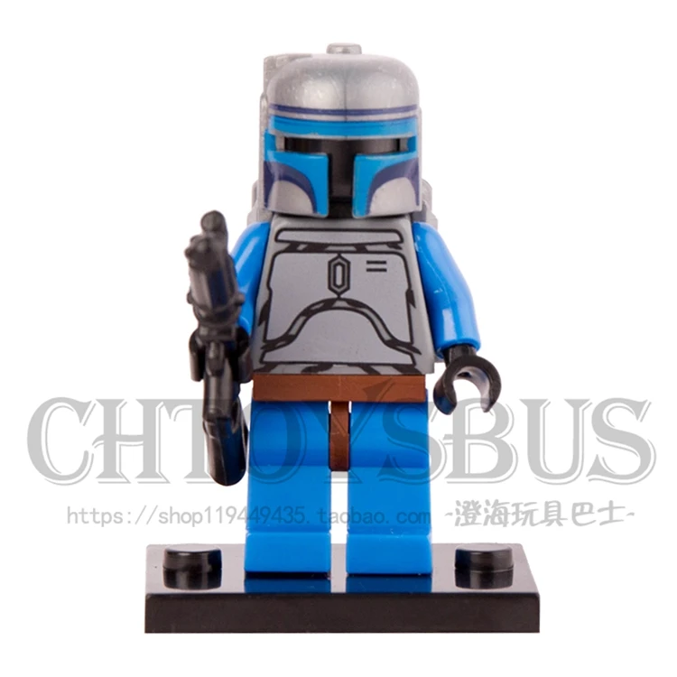 

SingleSale POGO STAR WAR Jongo Fett Bounty Hunter Darth Vader Yoda minifig Assemble Building Blocks Kids Learning Gift Toys