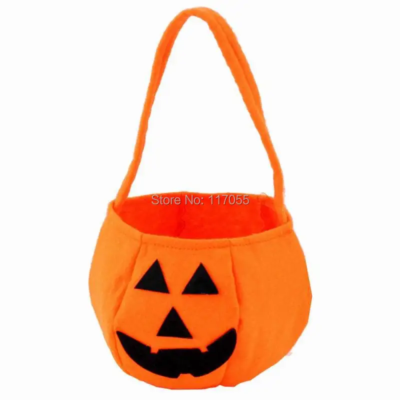 Модная популярная сумка для Хэллоуина с изображением улыбки тыквы, Детская сумка для конфет, Детская сумка для вечеринок