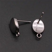 WYSIWYG-10 Uds. De 7 estilos de tachuelas para pendientes, Material de acero inoxidable, pendiente DIY, accesorios de joyería, ganchos de alambre para oreja