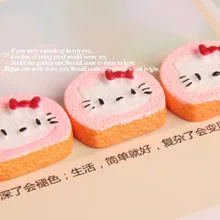 50 шт./15x20 мм плоские пластмассовые светло-розовые каваи KT Печенье Кабошоны Ювелирные изделия подходят украшения для мобильного телефона DIY Аксессуары