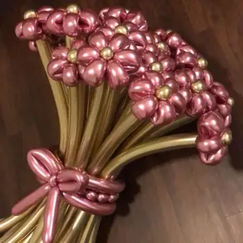 

30/50/100pcs Metallic Latex Balloons Long Shape Metal Chrome Magic Tying Twisting Balloon Wedding Birthday Decoration Supplies