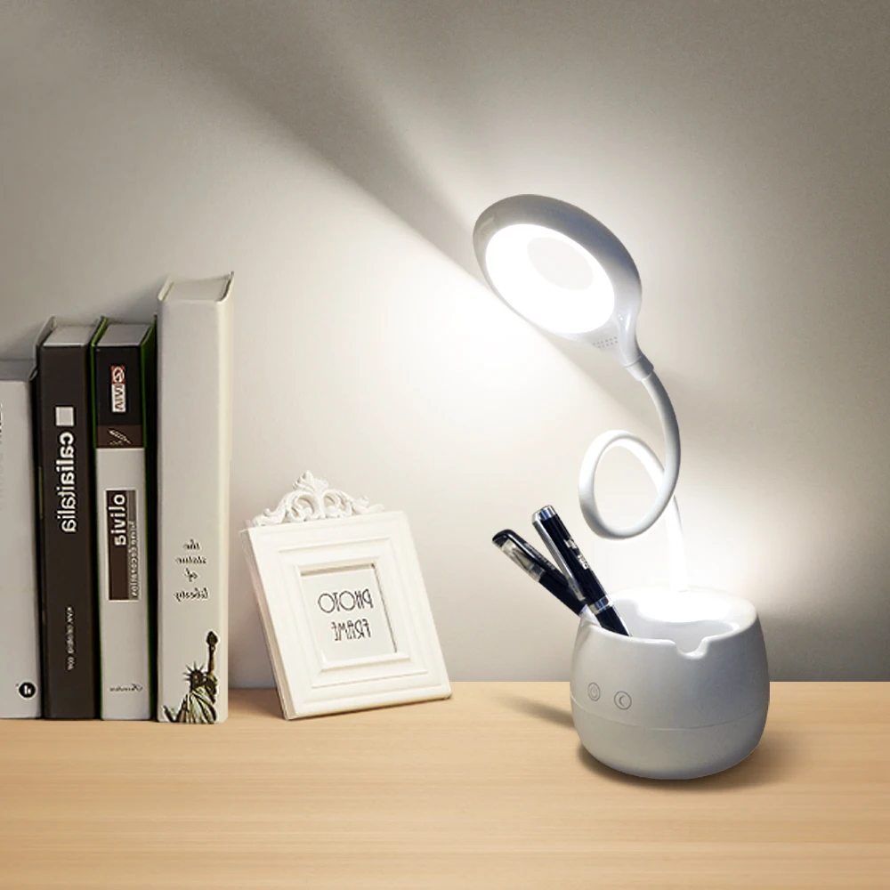 

Touch Switch 3 Modes adjustable LED Table lamp USB Rechargeable Desk lamp Reading Book lights Kids Gift For Bedroom Decoration