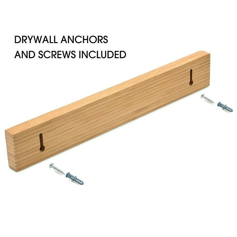 

ABLA Magnetic Knife Holder 40cm Wall Mount Bamboo Wood Magnetic Strip For Metal Knife Rack Utensil Easy Storage Kitchen Tool