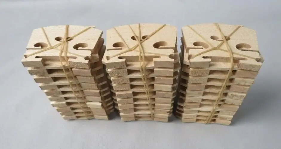 

Violin part,60pcs High Grade 1/8 violin bridges fine maple laser precise
