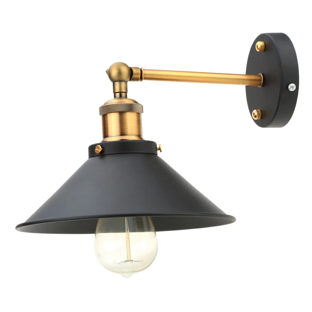 E27 Wall Light Vintage Rustic Country Wall Lamps Adjustable Head Wall