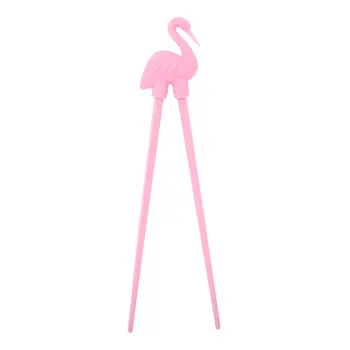 

Kids Chopsticks Cartoon Flamingo Style Beginner Food Eating Tool Creative Dinner Table Cartoon Chopsticks Easy Use