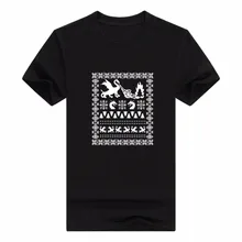 t-shirt femme grande taille embroided t-shirts men for men pack Ugly Christmas Sweater With Dragons short Sleeve Men’s T-Shirt