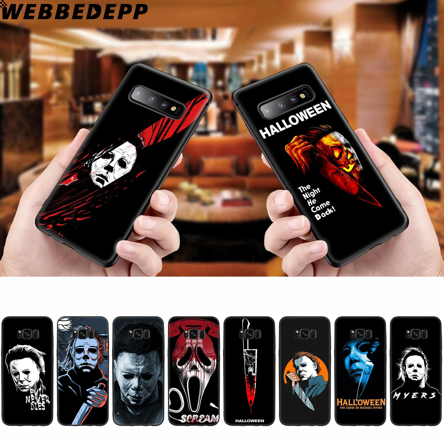 WEBBEDEPP мягкий чехол на Хэллоуин для Samsung Galaxy S10 S10e S9 S8 Plus S7 S6 Edge &amp J6 2018 Note 10 9 8 |