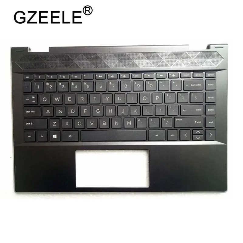 GZEELE для hp Pavilion X360 14-CD Упор для рук верхний чехол Клавиатура рамка верхняя крышка Клавиатура США