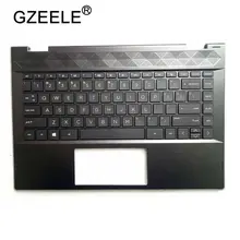 GZEELE для hp Pavilion X360 14-CD Упор для рук верхний чехол Клавиатура рамка верхняя крышка Клавиатура США