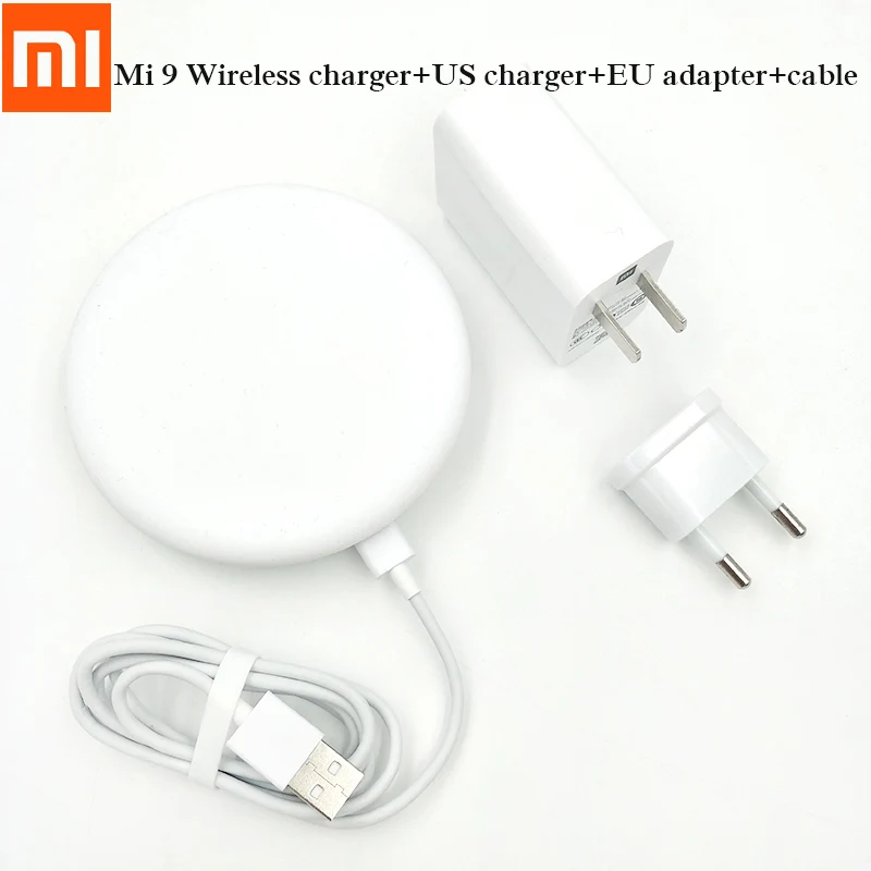 

Original Xiaomi Wireless Charger 20W Max Turbo Charging 27w Charger Cable For Mi 9 Qi EPP Compatible 10W For iPhone XS XR XS MAX