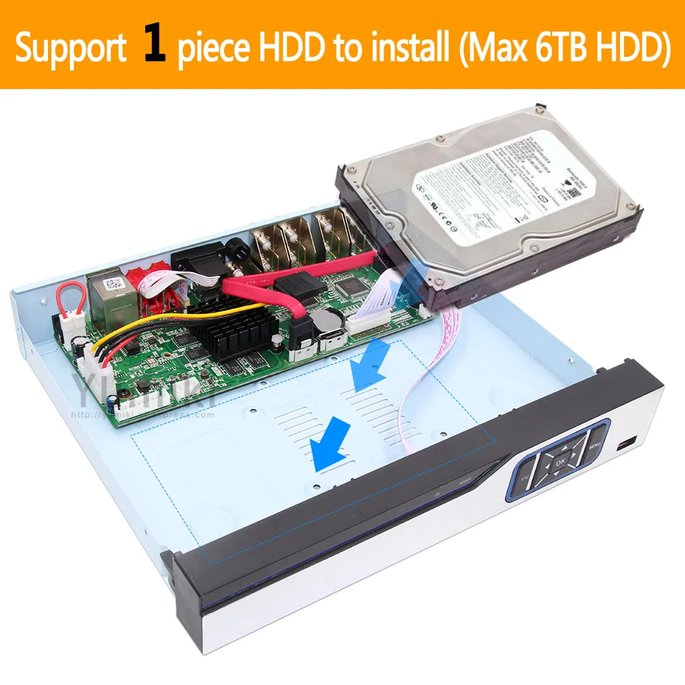 H.265 +/H.264 4ch AHD DVR 4K CCTV 8Ch 4K/5MP гибридный видеорегистратор безопасности камера Onvif Coxial
