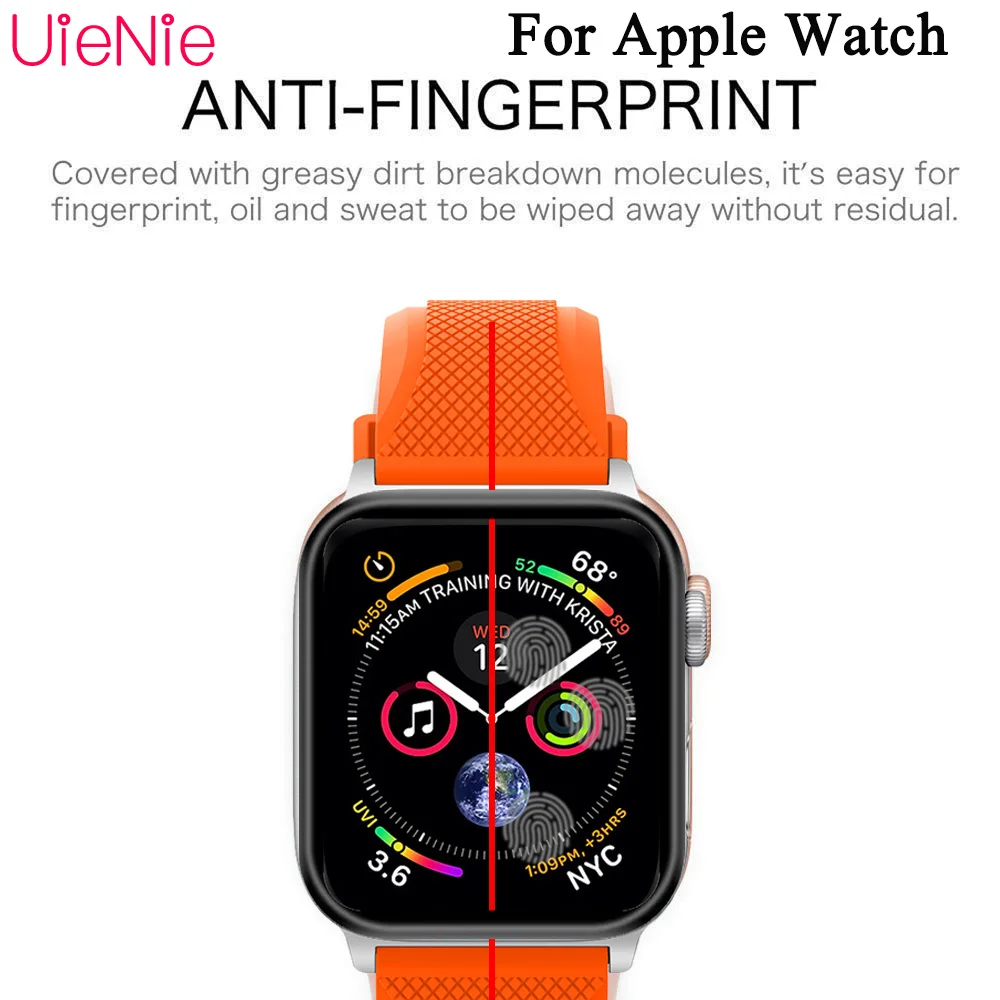 3D Изогнутые полное покрытие Закаленное стекло пленка для Apple Watch 40 мм группа flim экран протектор для iwatch серии 4