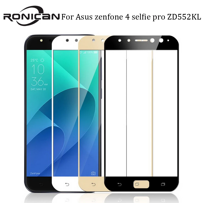 Для Asus zenfone 4 selfie pro ZD552KL закаленное стекло ronian полное покрытие протектор экрана ZD552KL стекло закаленное защитное