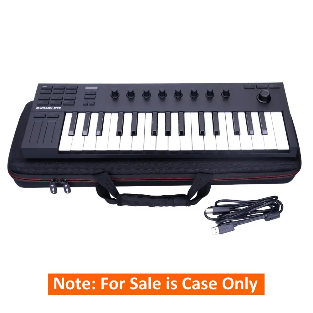  LTGEM EVA Black Carrying Hard Case for Native Instrument Komplete Kontrol M32 Controller Keyboard