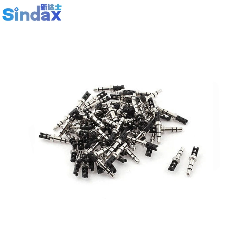 Sindax 3.5mm Stereo Male Plug Repair Audio Headphone Jack Solder Connector Black 80pcs | Обустройство дома