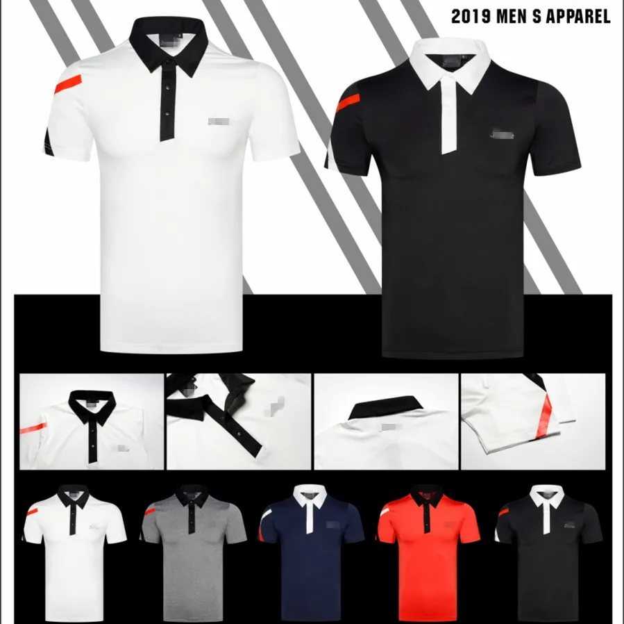 

2019 Golf Costume Men Spring and Summer Short Sleeve T-Shirt Quick-drying Breathable Golf Jersey Golf Clothes