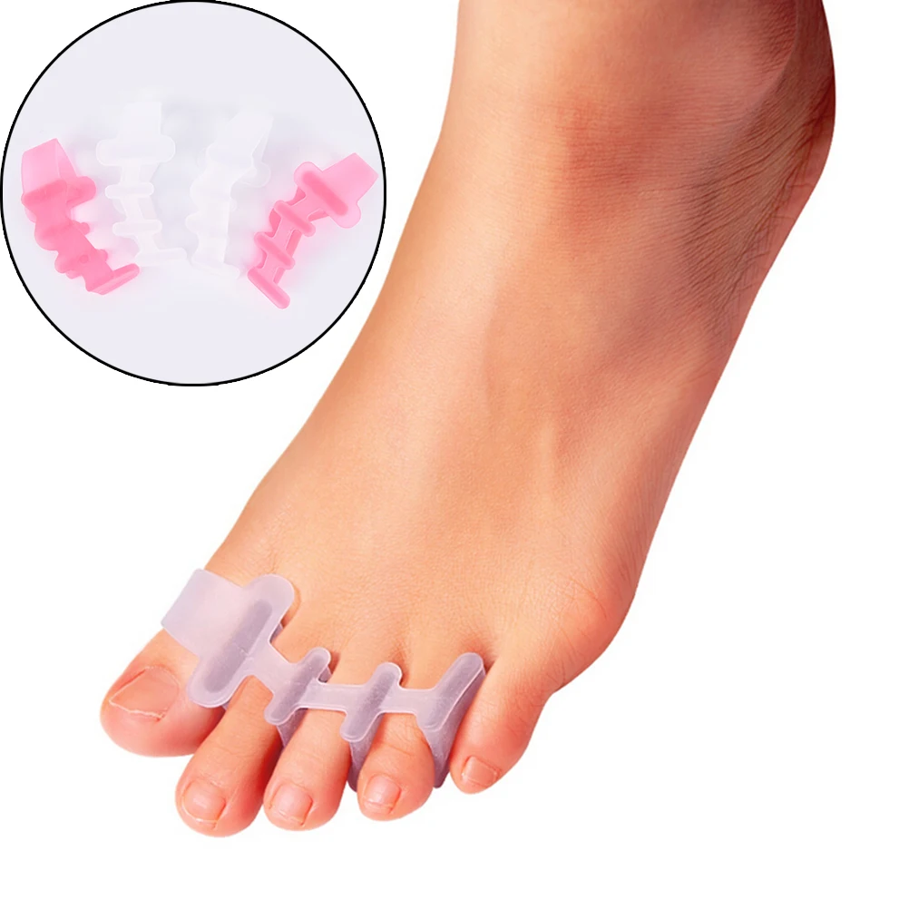 

2pcs Hallux Valgus Braces Toe Overlap Correction Pad Feet Care Hallux Valgus Toe Orthotic Pads Elastic Pad