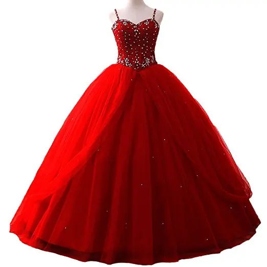 ANGELSBRIDEP пышные платья Vestido 15 Anos модные бретельки Бисероплетение лиф длина до пола милые 16 Платья для танцев