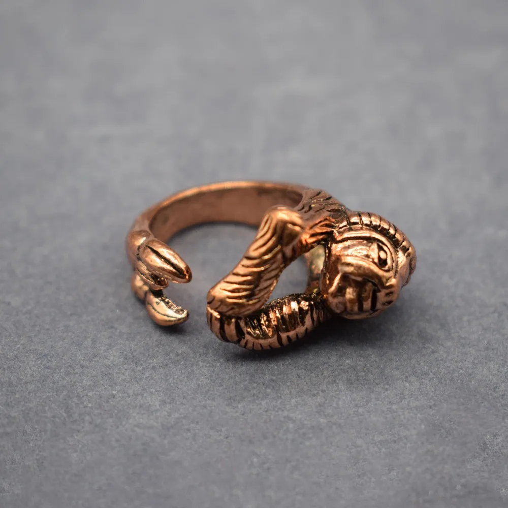 Винтажные кольца Ленивец Модные Ретро стиль регулируемые Ленивец кольца для мужчин и женщин Ленивец ювелирные изделия