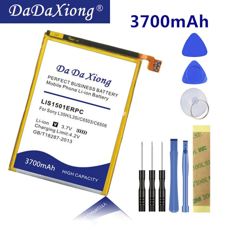 

Original Da Da Xiong 3600mAh LIS1501ERPC Li-ion Phone Battery for Sony Ericsson Xperia ZL L35H lt35i C6503 C6506 C6502 Batteries