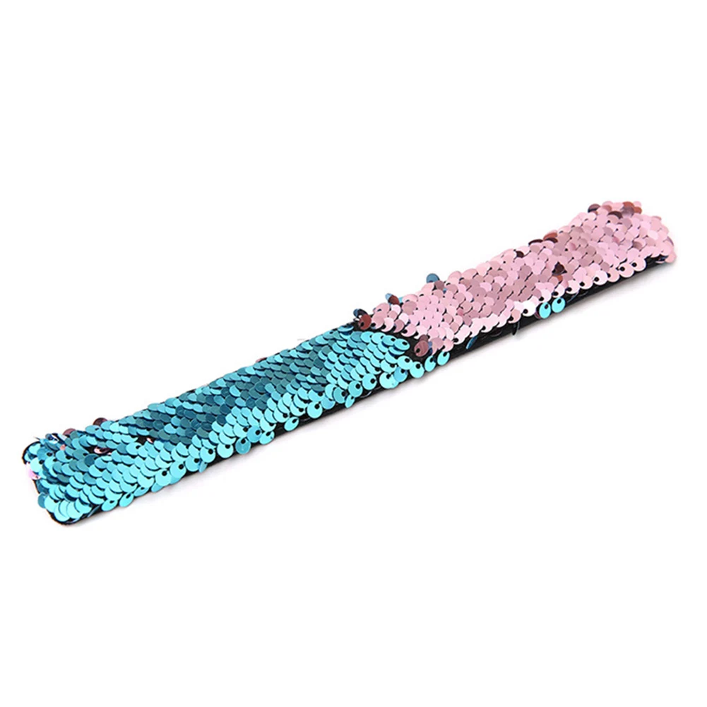 Двухцветные браслеты с блестками, вечерние браслеты на запястье, детские праздничные пляжные вечерние браслеты NSV775 - Цвет: 7