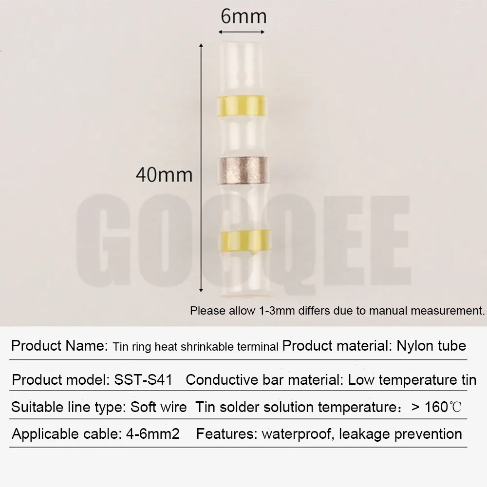 Термоусадочные SST припоя рукава водонепроницаемый провод Быстрый стыковый терминал Быстрый Автомобильный Разъем Терминатор Электрический разъем