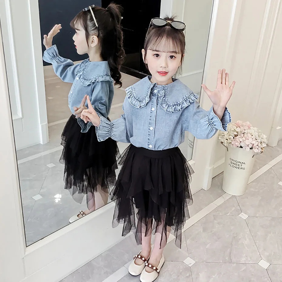 Jacket For Girls Denim Lace Jacket Girl Summer Autumn Children'S Jacket Outerwear Casual Teen Clothing For Girls 6 8 10 12 13 14 Jacket For Girls Denim Lace Jacket Girl Summer Autumn Children'S Jacket Outerwear Casual Teen Clothing For Girls 6 8 10 12 13 14