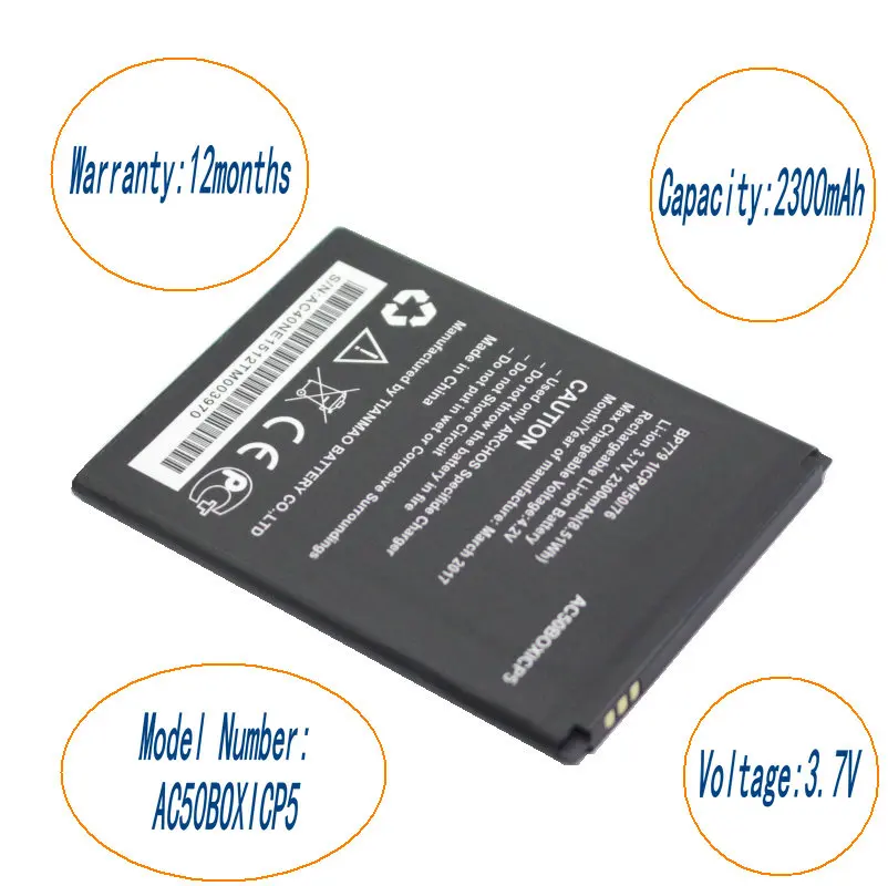 BATTERIA ORIGINALE ARCHOS PER 50 NEON AC50NE 2000MAH RICAMBIO PILA NUOVA