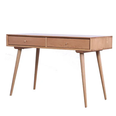 

Computer Desk study table home Furniture white oak solid wood notebook desk with storage drawers laptop stand laptop table sale